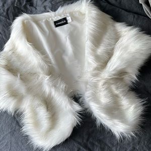 Faux Fur Shawl - Small